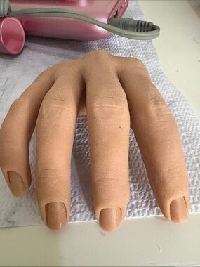 Lifelike Practice Mannequin Hand in Flesh Tone for Nail Training